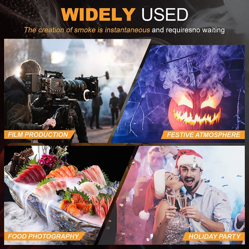 LENSGO 30W HANDHELD FOG MACHINE - Smoke Go (Dry Ice Effects for Photography, Videography, Filming)
