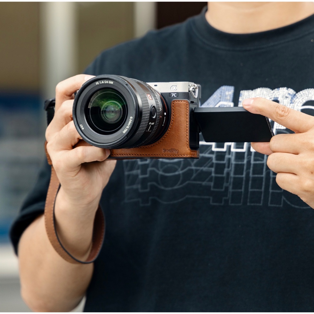 SmallRig Leather Case Kit For Sony A7C II / A7CR Camera (Brown 5015)