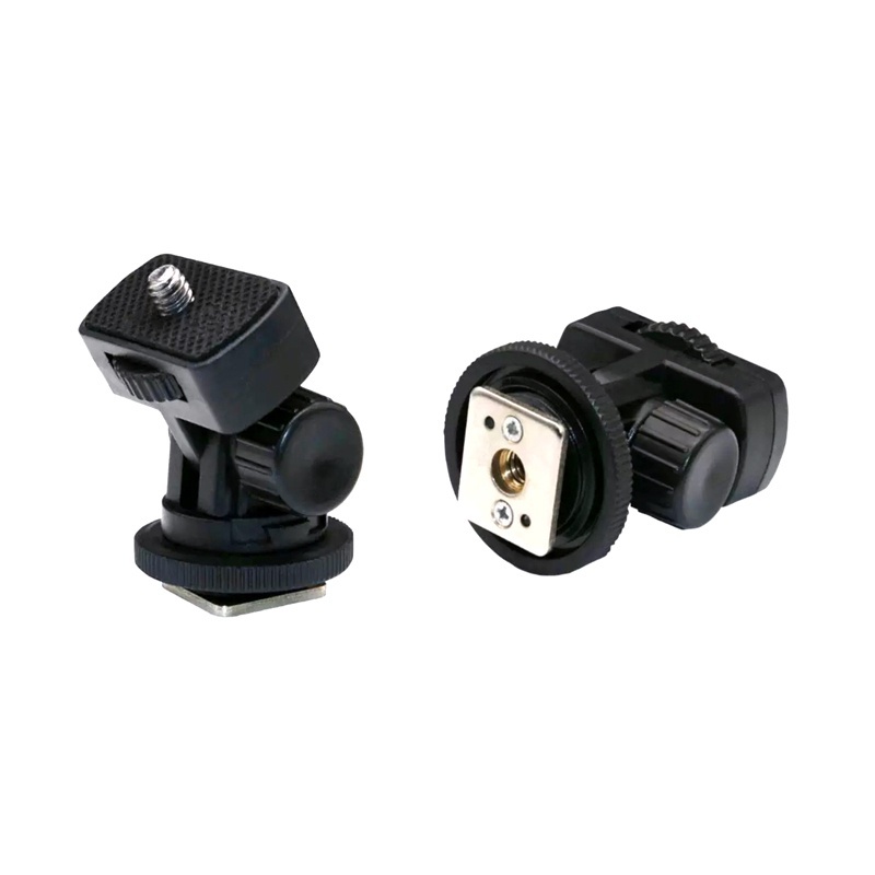 HoliCRAFT Screw and Adapter (1/4", 3/8", 5/8", Male, Female, Coldshoe, Hotshoe, Spigot, Action Camera Helmet Mount)