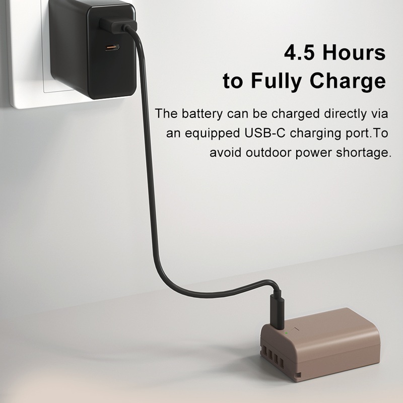 KingMa BLX-1 2000mAh Battery / Battery with Type-C Port / Battery Charger Kit (For Olympus OM-1 / OM-1 II / OM-3)