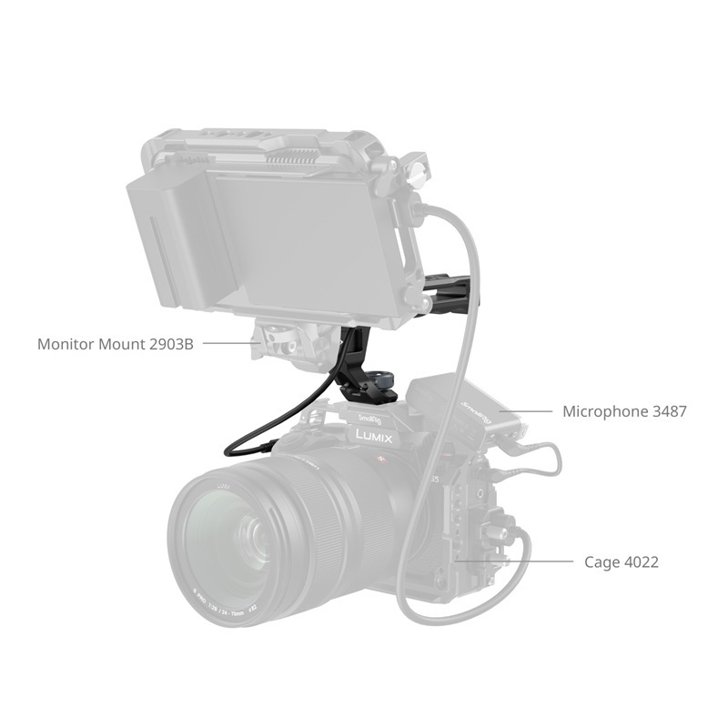 SmallRig Top Handle with REC Record Start / Stop Remote Trigger (ARRI Locating Screw) (4927)