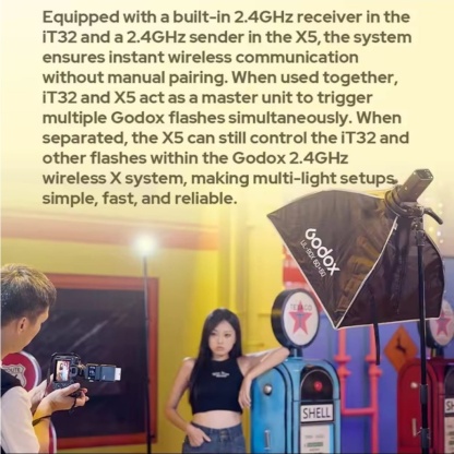 Godox iT32 & X5 iFlash Camera Flash + Trigger System (Canon / Nikon / Sony / Fujifilm / Olympus)