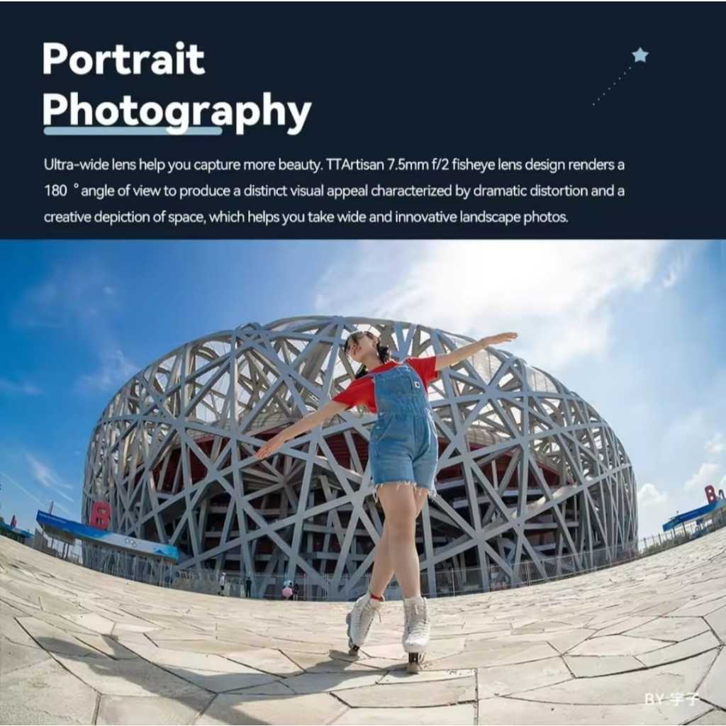 TTArtisan 7.5mm F/2 Fisheye APS-C Lens (E / X Mount)