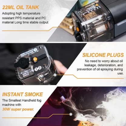 LENSGO 30W HANDHELD FOG MACHINE - Smoke Go (Dry Ice Effects for Photography, Videography, Filming)