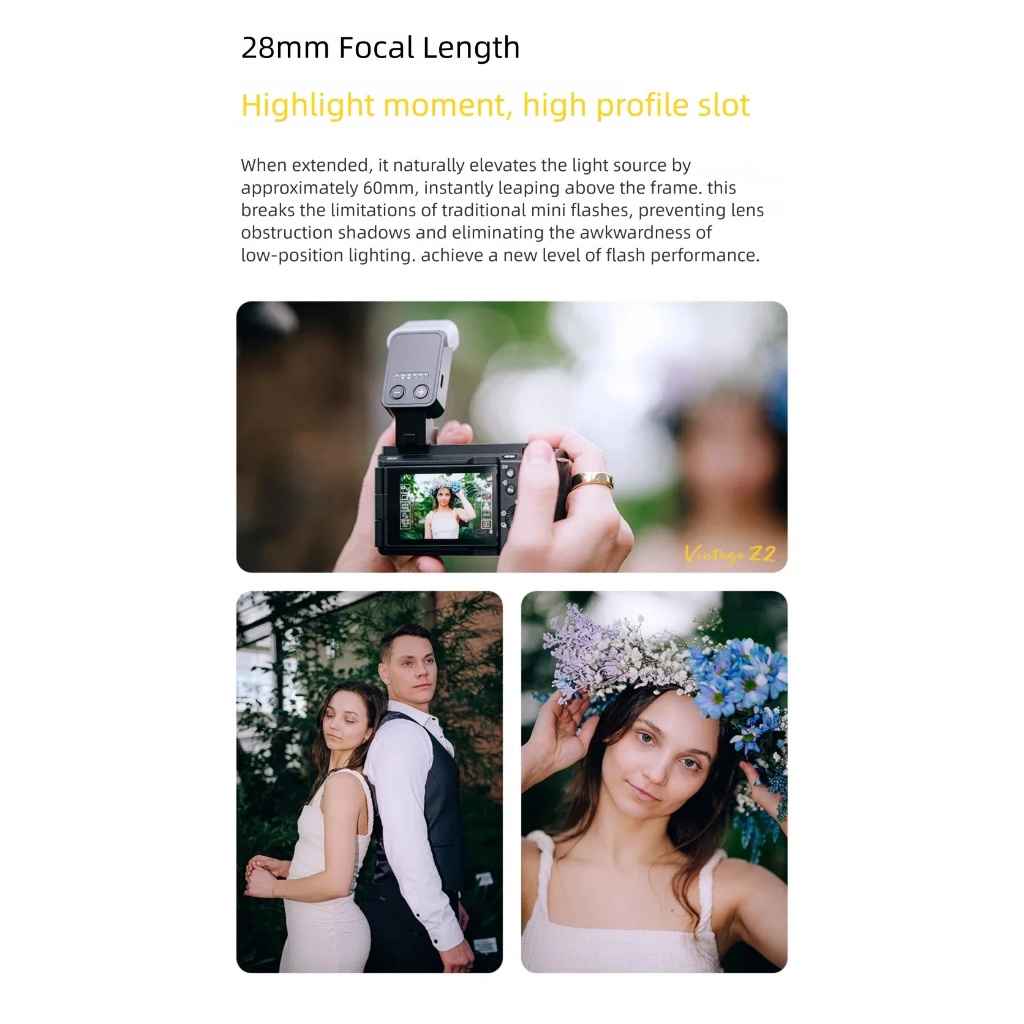 Viltrox Vintage Z2 Mini TTL On-Camera Flash (Canon / Fujifilm / Nikon / Sony Mount)