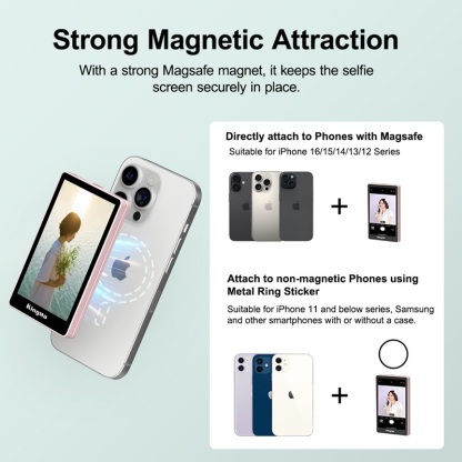 Kingma VL-PH02 Max Magnetic Vlog Selfie Monitor Screen (Black)