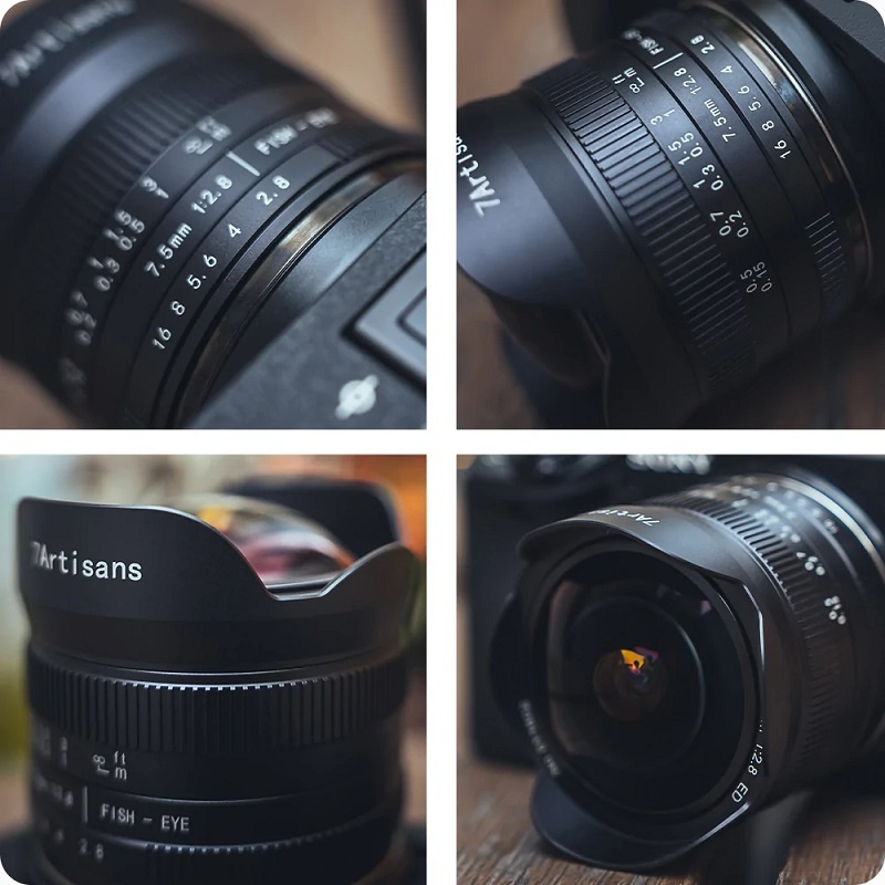 7Artisans 7.5mm F/2.8 II Fisheye APS-C Lens (E / X / Z Mount)