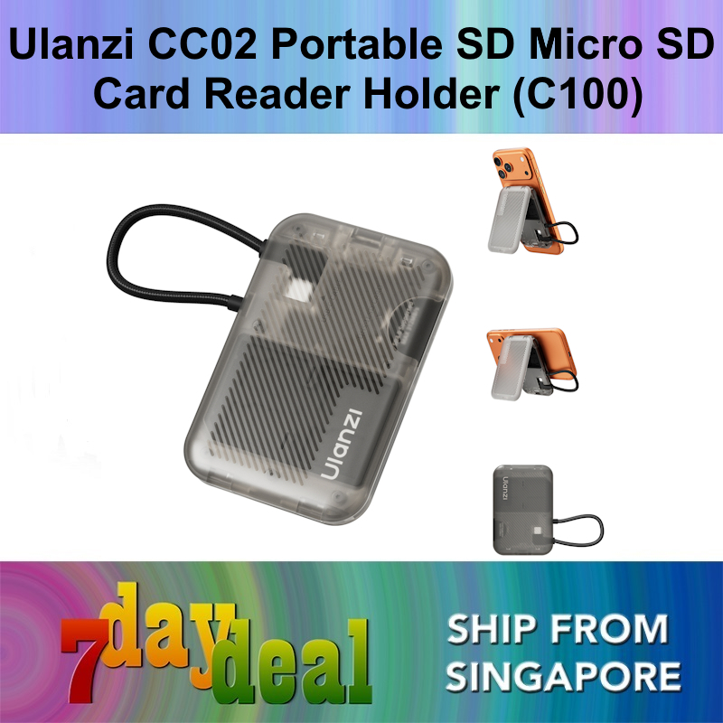 Ulanzi CC02 Portable SD / Micro SD Card Reader Mobile Phone Stand (C100)