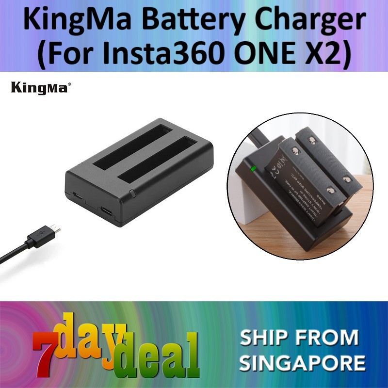 KingMa USB Dual Slot Battery Charger BM061 (For Insta360 ONE X2)