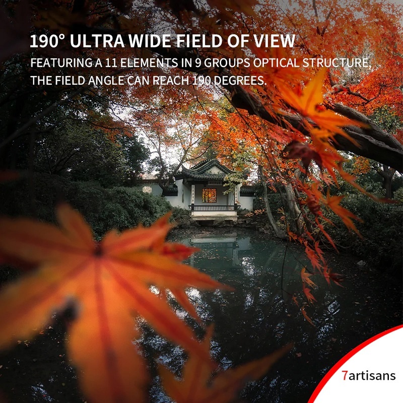 7Artisans 7.5mm F/2.8 II Fisheye APS-C Lens (E / X / Z Mount)