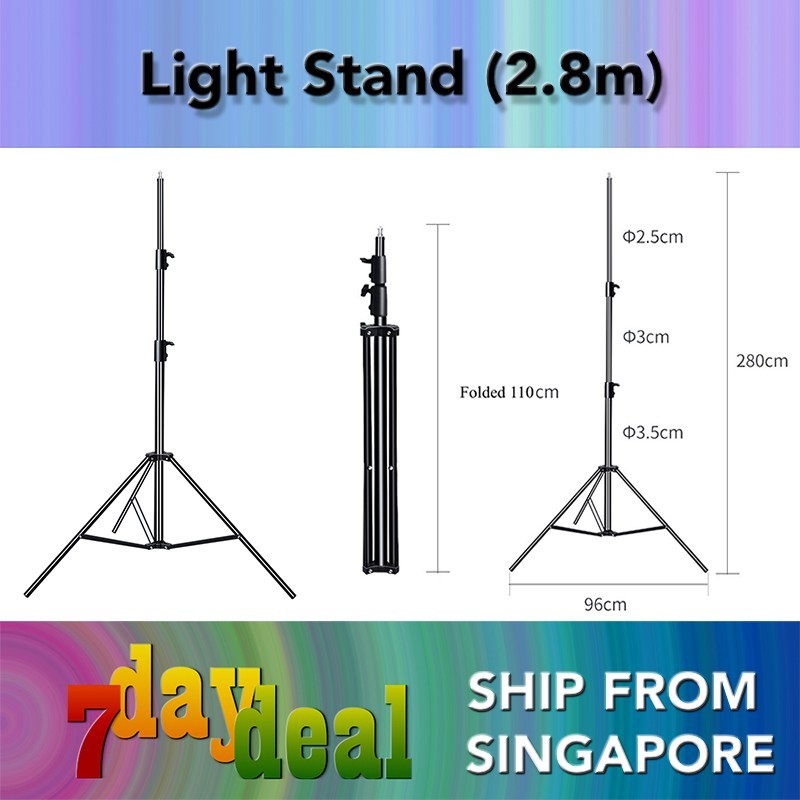 HoliCRAFT 2.8m Light Stand (Heavy Duty)