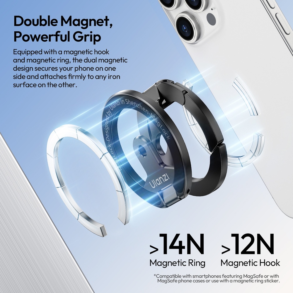 Ulanzi MA02 MagLock Dual Magnetic Phone Stand (M067)