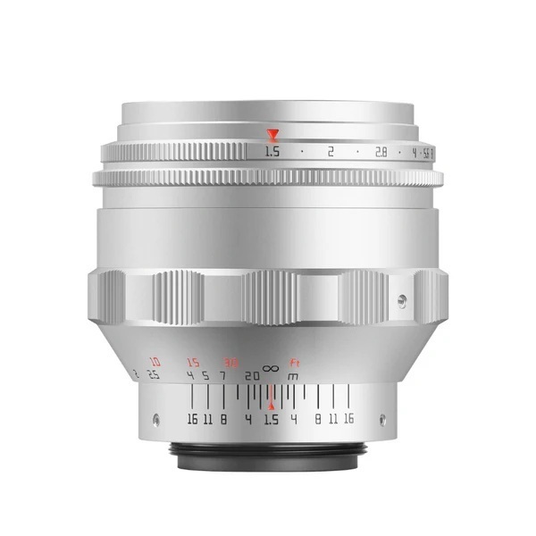 TTArtisan 75mm F1.5 Full Frame Swirly Bokeh Lens for M42 (Black / Silver)