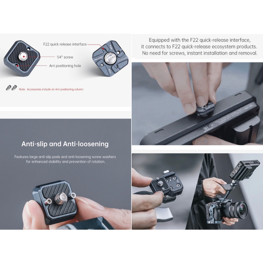 FALCAM F22 Quick Release System (Plate / Thread Adapter V2) - Arca Swiss Compatible