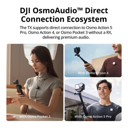 DJI Mic Mini Clip-On Transmitter with Built-In Microphone (Black)