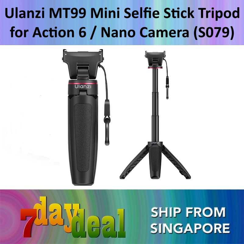 Ulanzi MT99 Selfie Stick Mini Tripod for DJI Action 6 / Nano Cameras (S079)