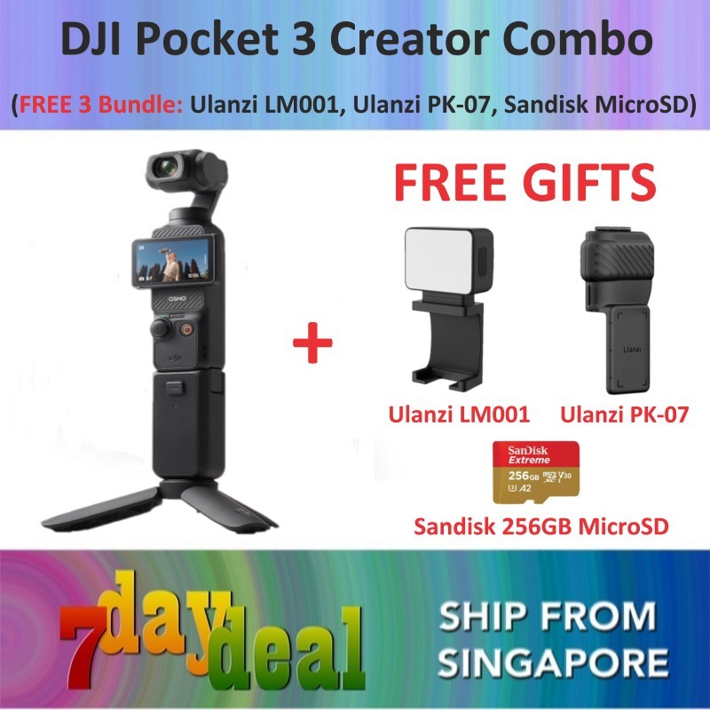 DJI Osmo Pocket 3 Creator Combo Gimbal Video Camera