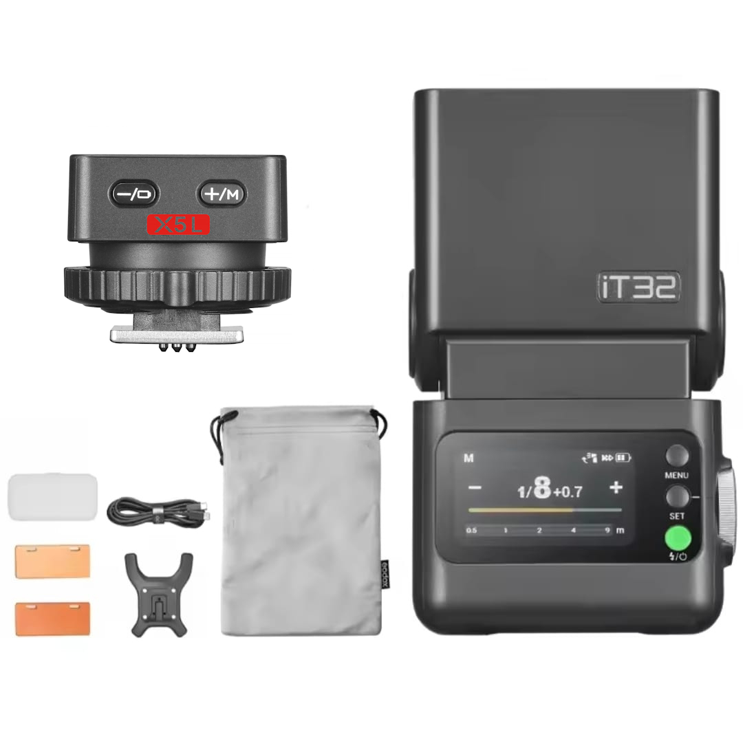 Godox iT32 & X5 iFlash Camera Flash + Trigger System (Canon / Fujifilm / Leica / Nikon / Olympus / Sony)