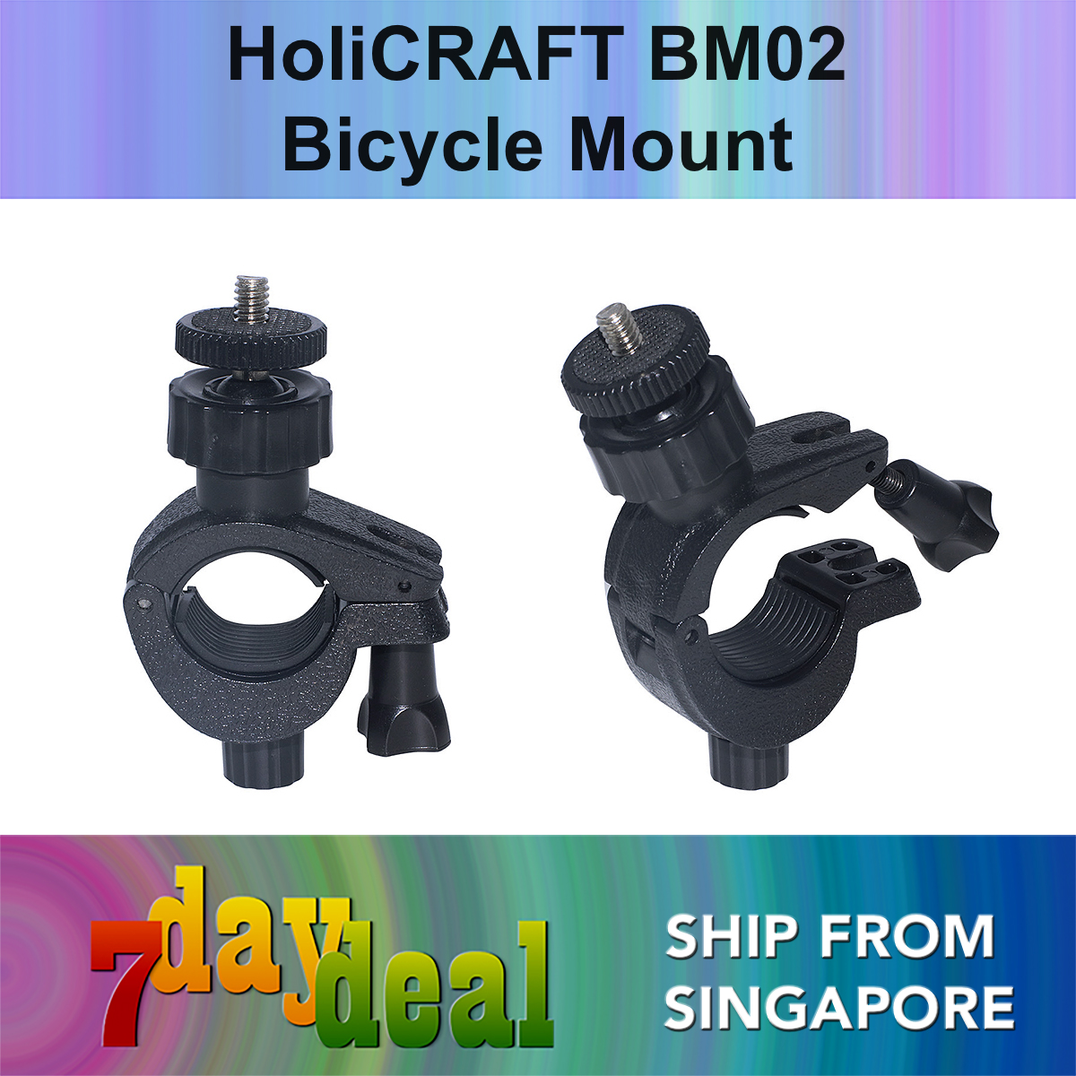 HoliCRAFT BM02 Bicycle Mount (For Insta360 / DJI / GoPro Action Camera)
