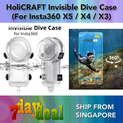 HoliCRAFT Invisible Dive Case (To Waterproof Insta360 X5 / X4 / X3)