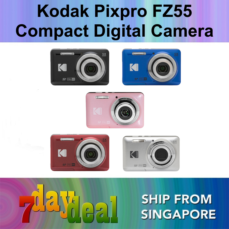 Kodak Pixpro FZ55 Friendly Zoom Compact Digital Camera (Black / Blue / Pink / Red / Silver)