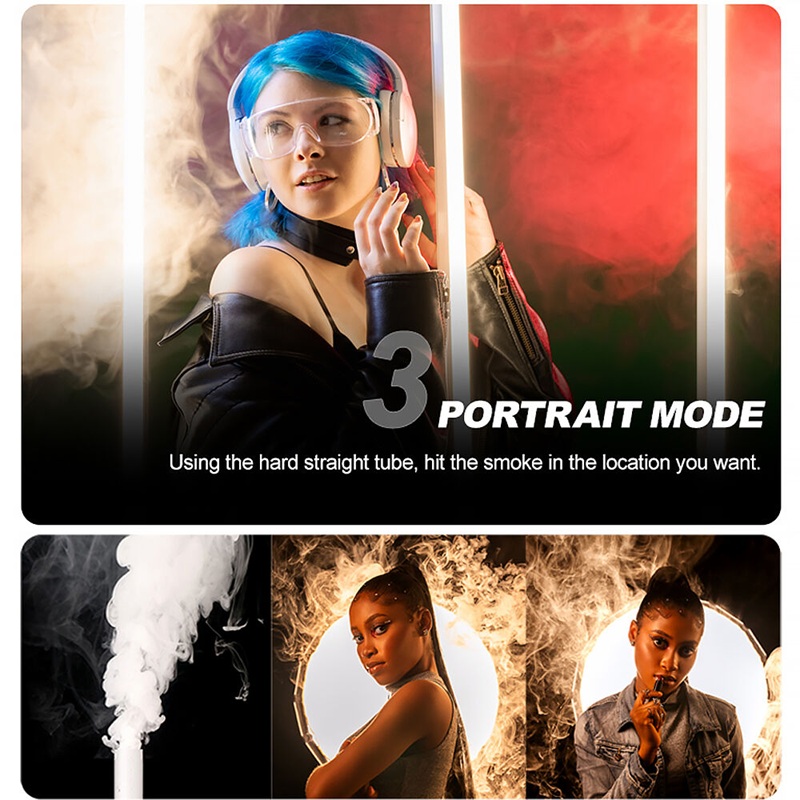 LENSGO HANDHELD FOG MACHINE - Smoke S30 (Dry Ice Effects for Photography, Videography, Filming)