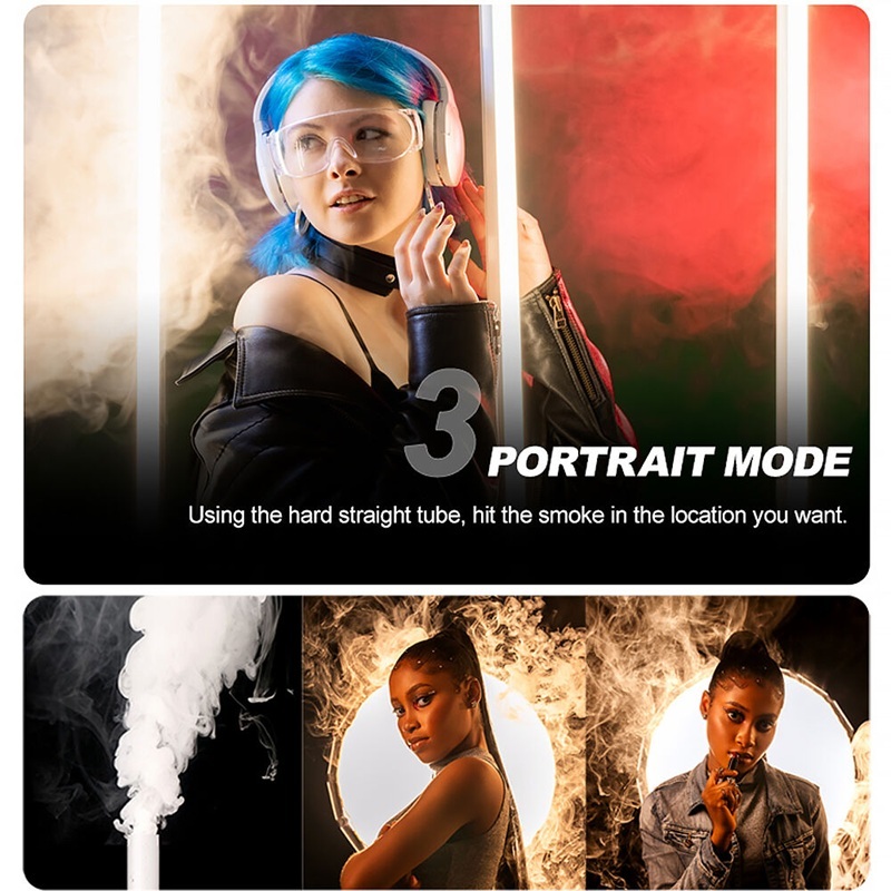 LENSGO HANDHELD FOG MACHINE - Smoke S30 (Dry Ice Effects for Photography, Videography, Filming)