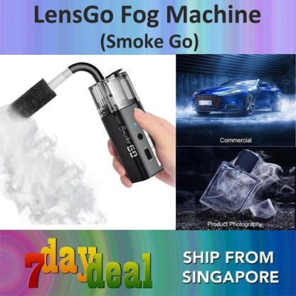 LENSGO 30W HANDHELD FOG MACHINE - Smoke Go (Dry Ice Effects for Photography, Videography, Filming)