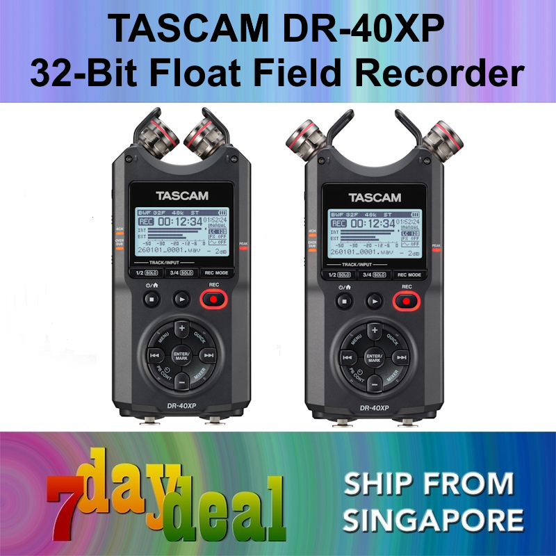 Tascam DR-40X Four Track Digital Audio Recorder and USB Audio Interface (DR40X)