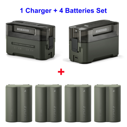 TILTA Portable Charging Station (4 Channel Charger) - LP-E6 / LP-E6P / NP-W235 / EN-EL15 / EN-EL15C / BLK22 / NP-FZ100
