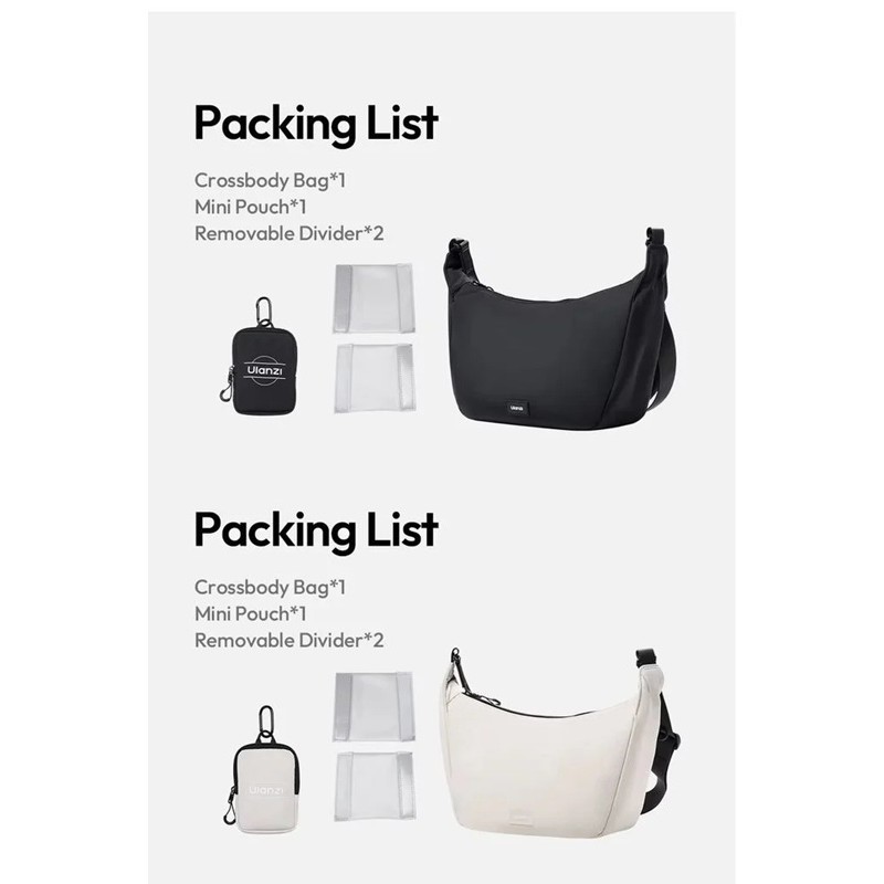 Ulanzi HMN1 Lunar Sling Bag (Black - B161 / Grey - B160)