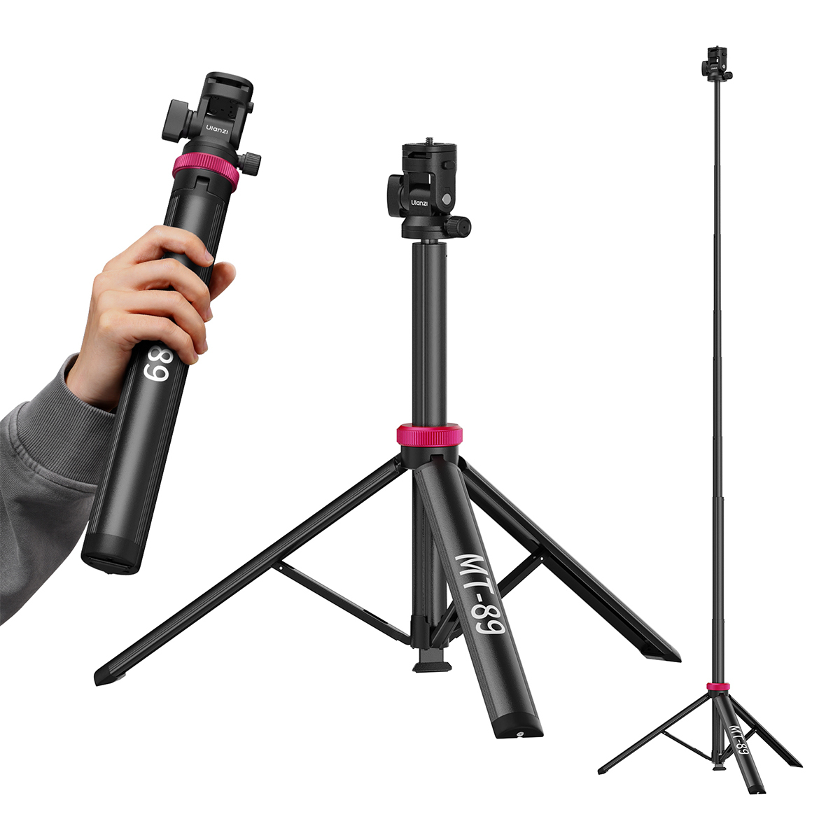 *Upgraded Version* Ulanzi MT-89 Auto Open Quick Release Cold Shoe Mount Light Stand (T082A)