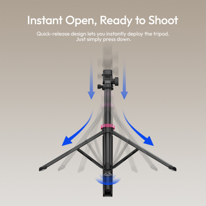 *Upgraded Version* Ulanzi MT-89 Auto Open Quick Release Cold Shoe Mount Light Stand (T082A)