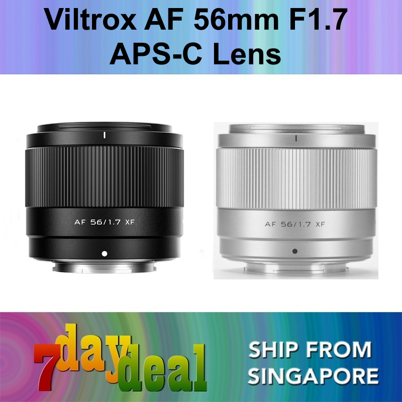 Viltrox AF 56mm f1.7 APS-C Lens (Black Fujifilm X / Nikon Z / Sony E Mount) / (Silver Fujifilm X) (56 F/1.7)