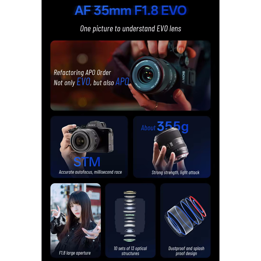 Viltrox AF 35mm F/1.8 II EVO Full Frame Lens (Sony E FE / Nikon Z)