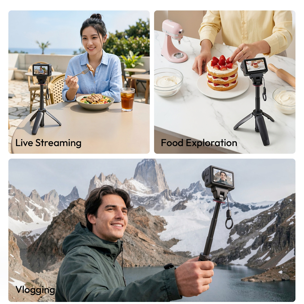 Ulanzi MT99 Selfie Stick Mini Tripod for DJI Action 6 / Nano Cameras (S079)