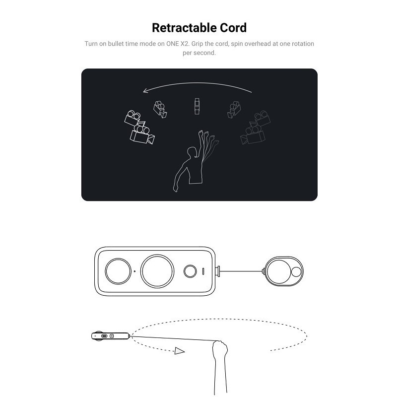 Insta360 Bullet Time Cord (For Insta360 X5 / X4 / X3)