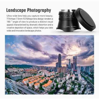 TTArtisan 7.5mm F/2 Fisheye APS-C Lens (E / X Mount)