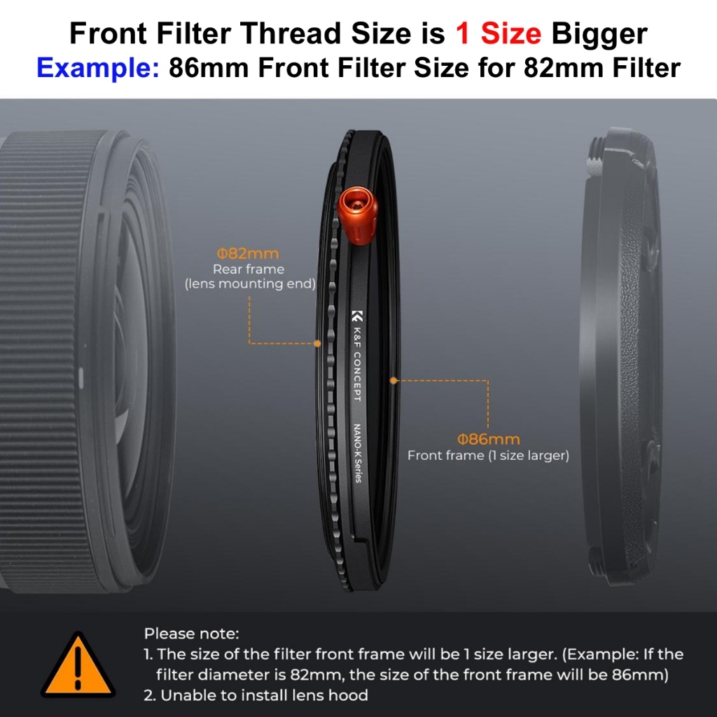 K&F Nano-X / Nano-C 3-in-1 Variable ND2-32 + CPL + Black Pro Mist 1/4 Diffusion Lens Filter