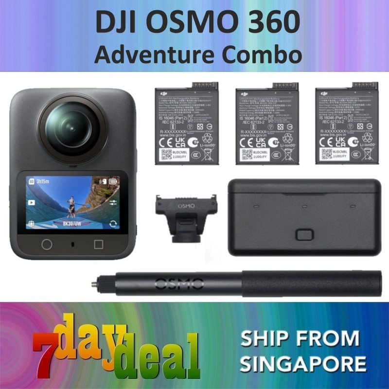DJI Osmo 360 8K Camera (Standard) / (Adventure Combo)
