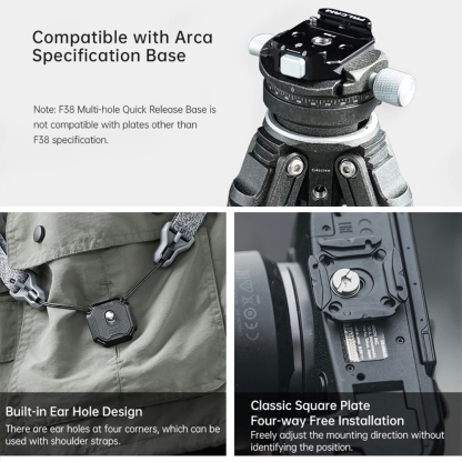 FALCAM F38 Multi-Hole Quick Release Plate (3301) / Base (3364) / Plate+Base(3404)