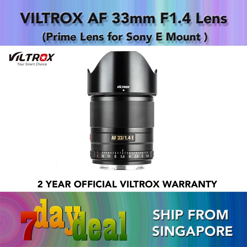 Viltrox AF 33mm F/1.4 APS-C Lens (E Mount)