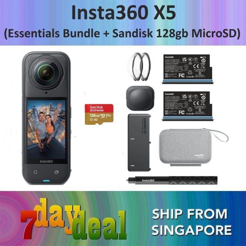 Insta360 X5 360 8K Camera (Essentials Bundle)