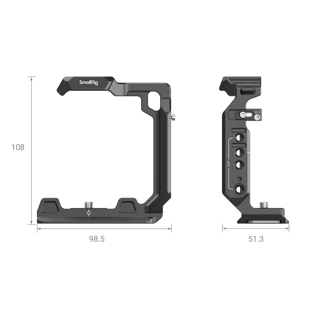 SmallRig Half Cage for Sony Alpha 7 V / 7R VI / 7R V / 7 IV / 7S III / 1 (3639)-7daydeal