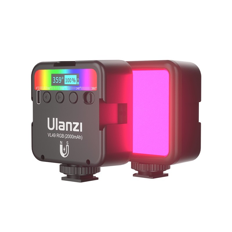 Ulanzi VL49 Rechargeable Magnetic Mini RGB LED Video Light (2287)-7daydeal
