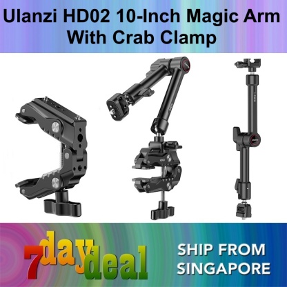 Ulanzi HD02 10 inch Magic Arm Kit with Crab Clamp (T098 / T099)