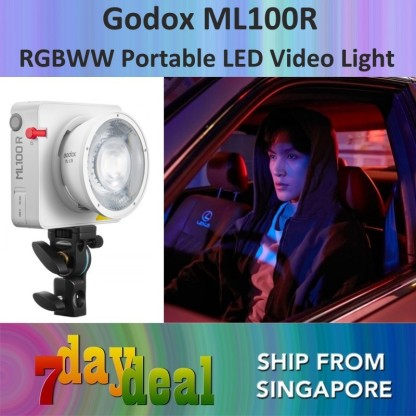 Godox ML100R RGBWW Portable LED Video Light (ML-100R)