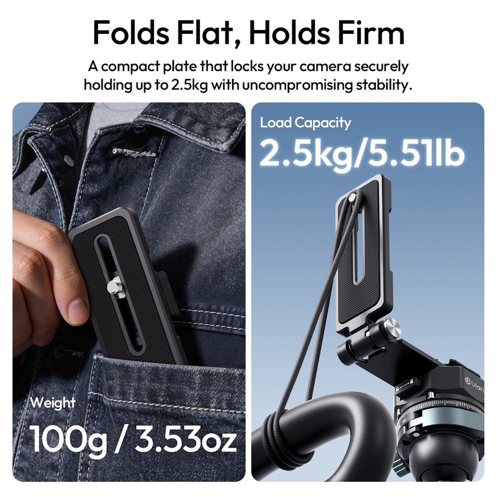 Ulanzi UKA11 Uka Foldable Quick Release L-Plate (C103)