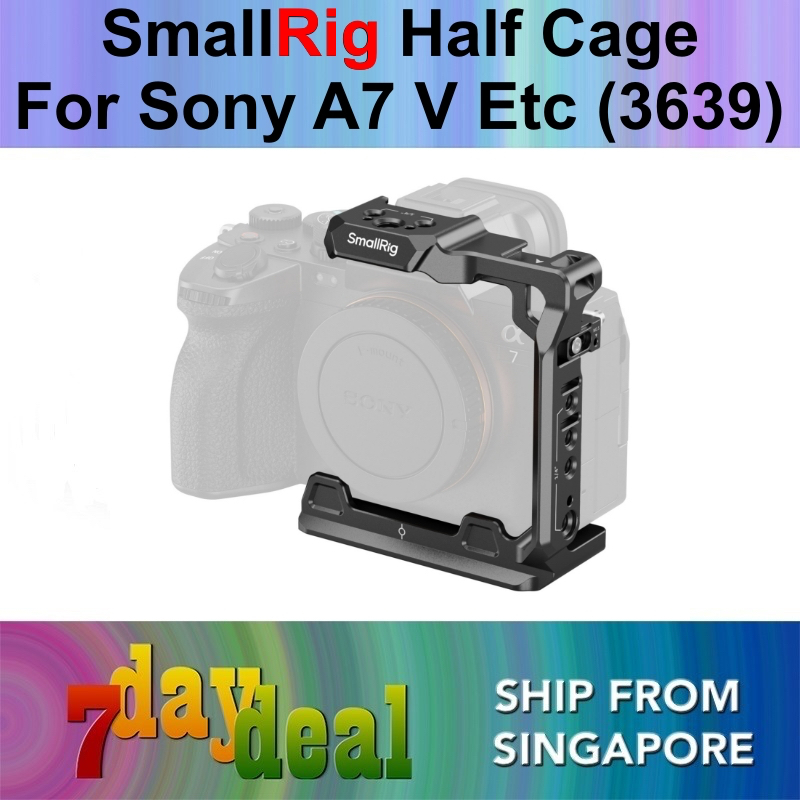 SmallRig Half Cage for Sony Alpha 7 V / 7R VI / 7R V / 7 IV / 7S III / 1 (3639)-7daydeal