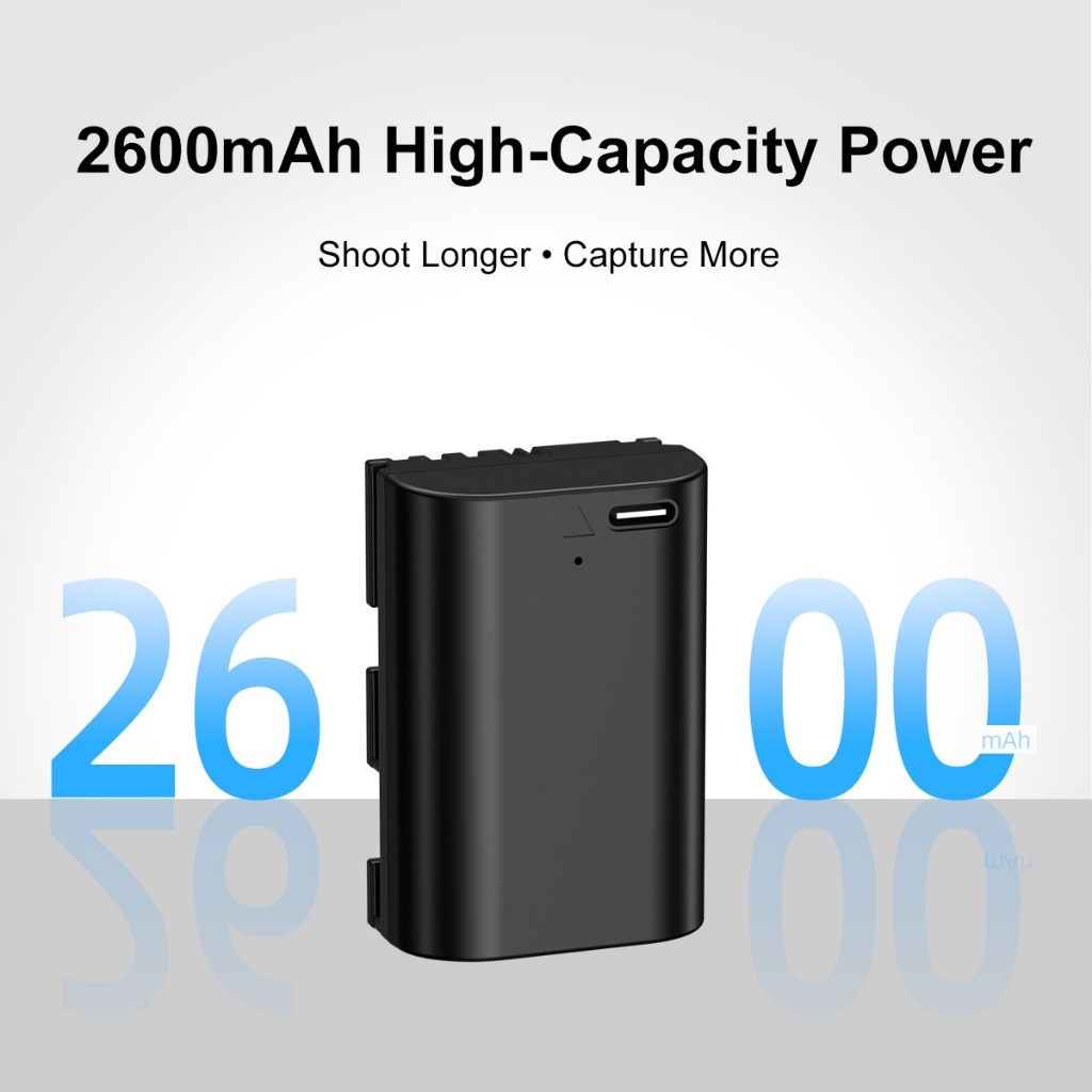 KingMa LP-E6NH 2400mAh Battery / 2600mAh Battery with Type-C Port / 2400mAh Battery Charger Kit (For Canon LP-E6, LP-E6N)